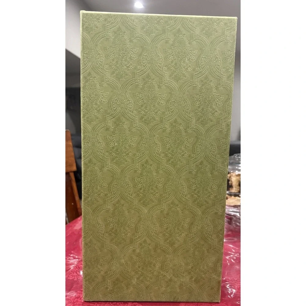 Gucci Empty Shoe Box Green Embossed Logo Luxury Storage Display 16x10x6